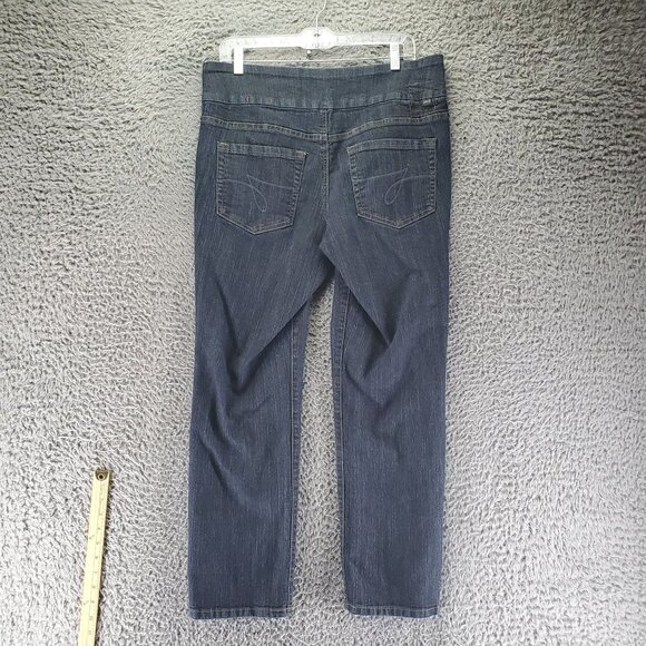 Jag Jeans Womens 14 Short Blue Pull-On Stretch Denim Mid Rise Elastic Waist - Picture 11 of 12